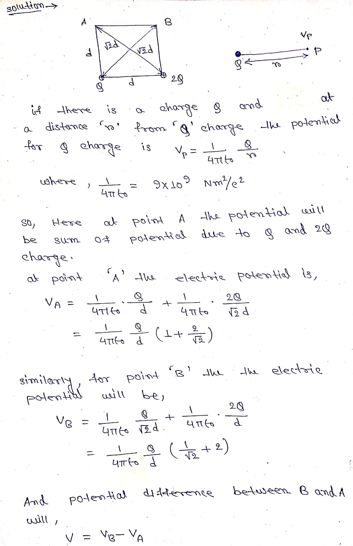 Physics homework question answer, step 1, image 1